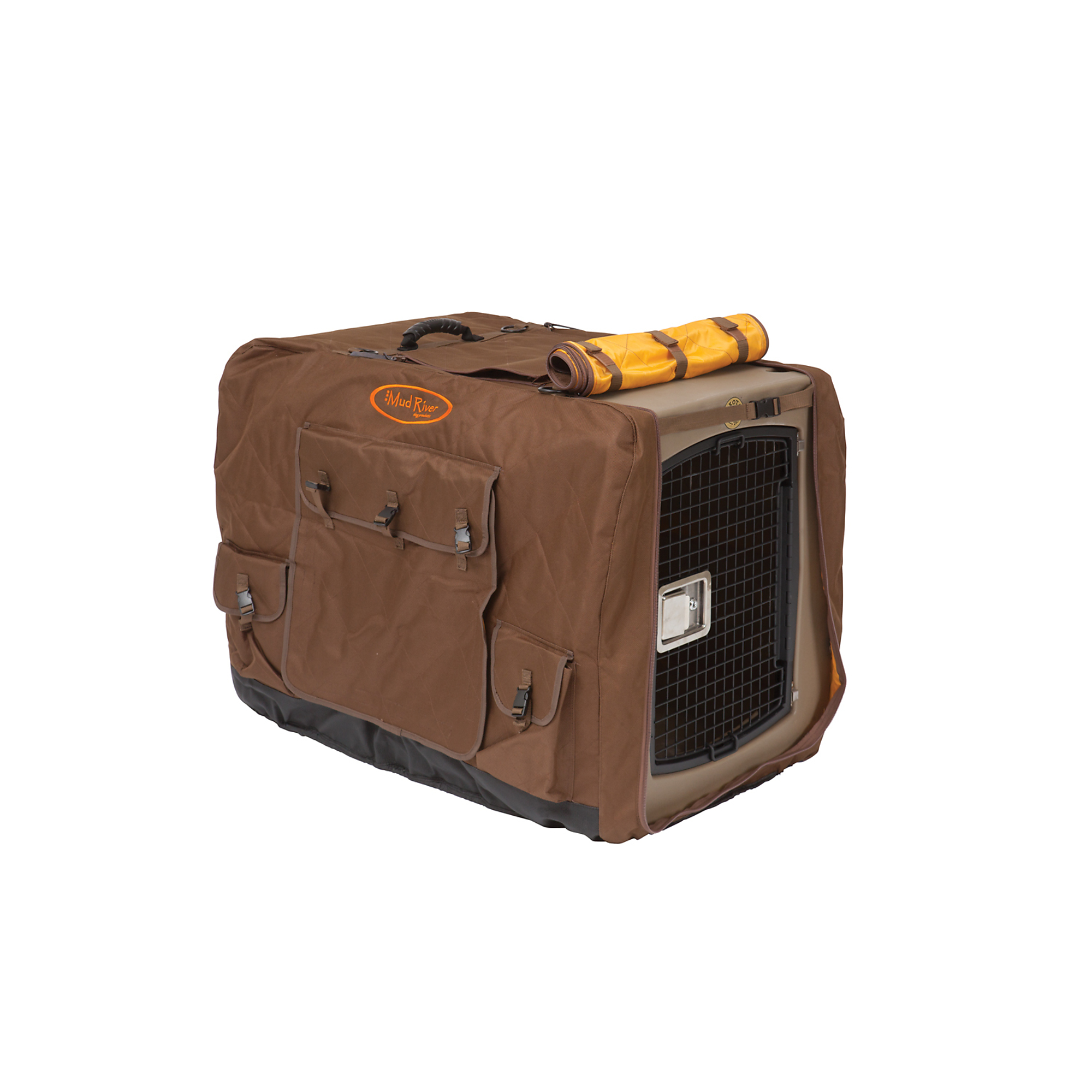 Dakota 283 Mud River Dixie Insulated Crate Cover — Extended Large, Model# D2-CVR-EX-BRN